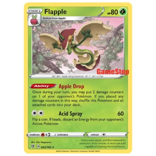 Flapple - 022/192 (Gamestop Exclusive) Sealed Promo